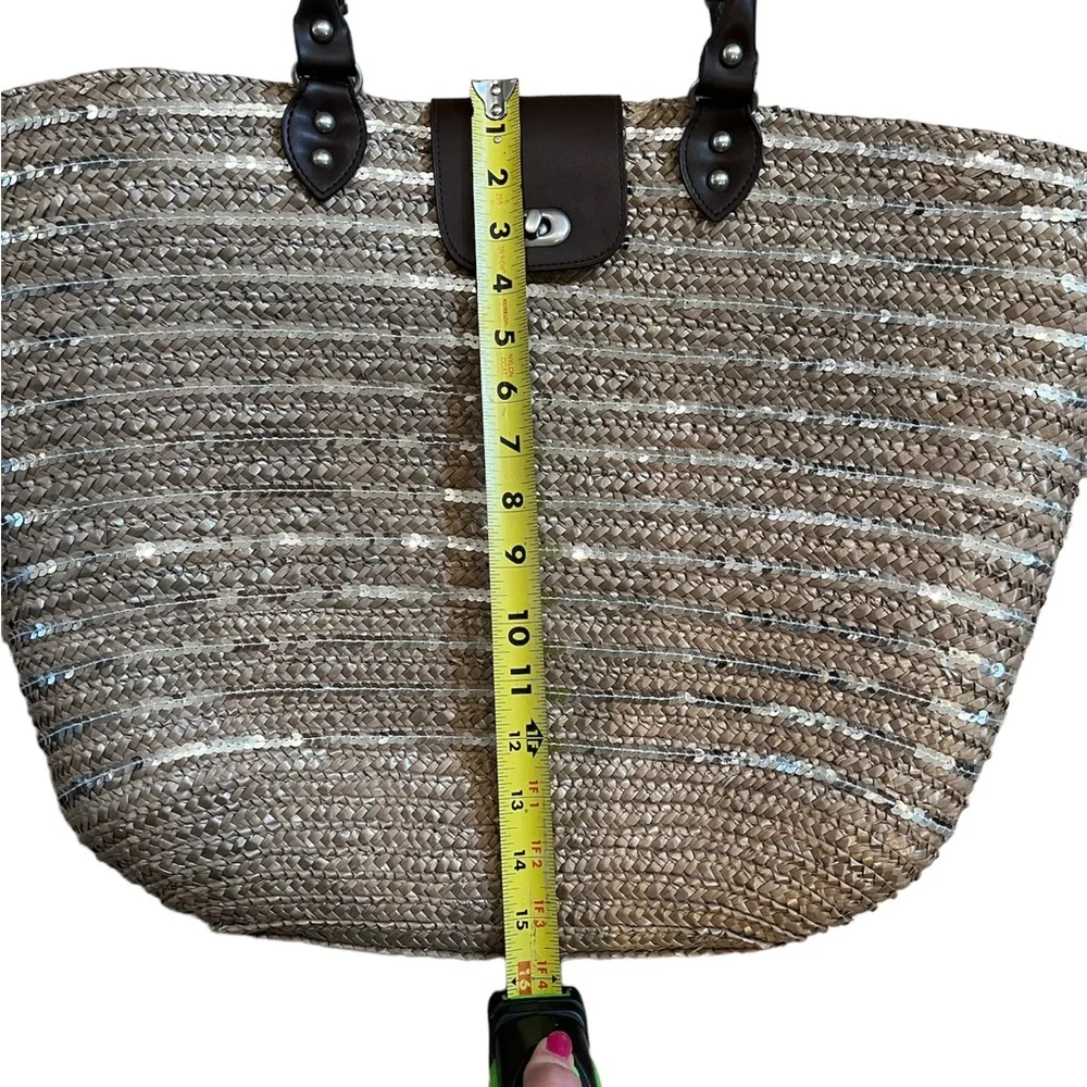 Calypso St. Barth For Target Straw & Sequins Tote - Picture 7 of 13